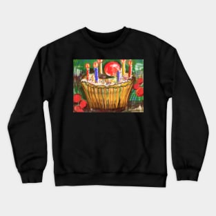 Cup Cake for a birthday Crewneck Sweatshirt